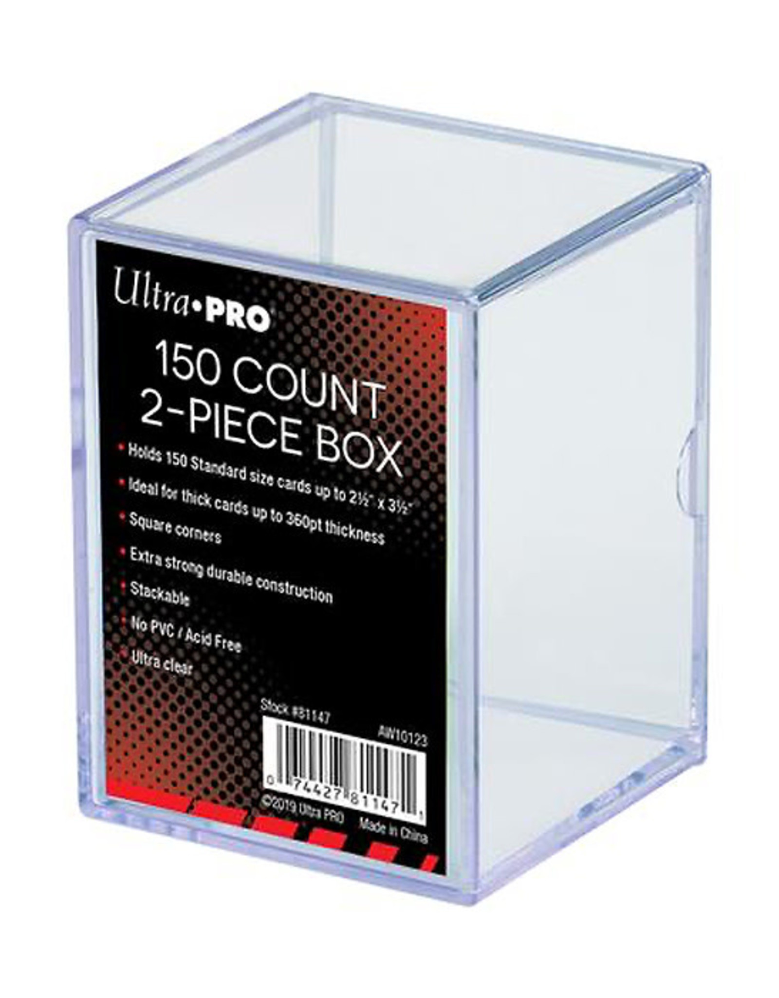 Ultra Pro Ultra Pro Deck Box Clear 2Piece 150 Count TATE'S