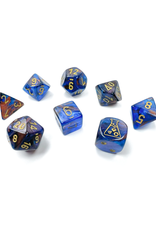 Chessex Chessex: Poly 7 Set - Lustrous - Azurite w/ Gold