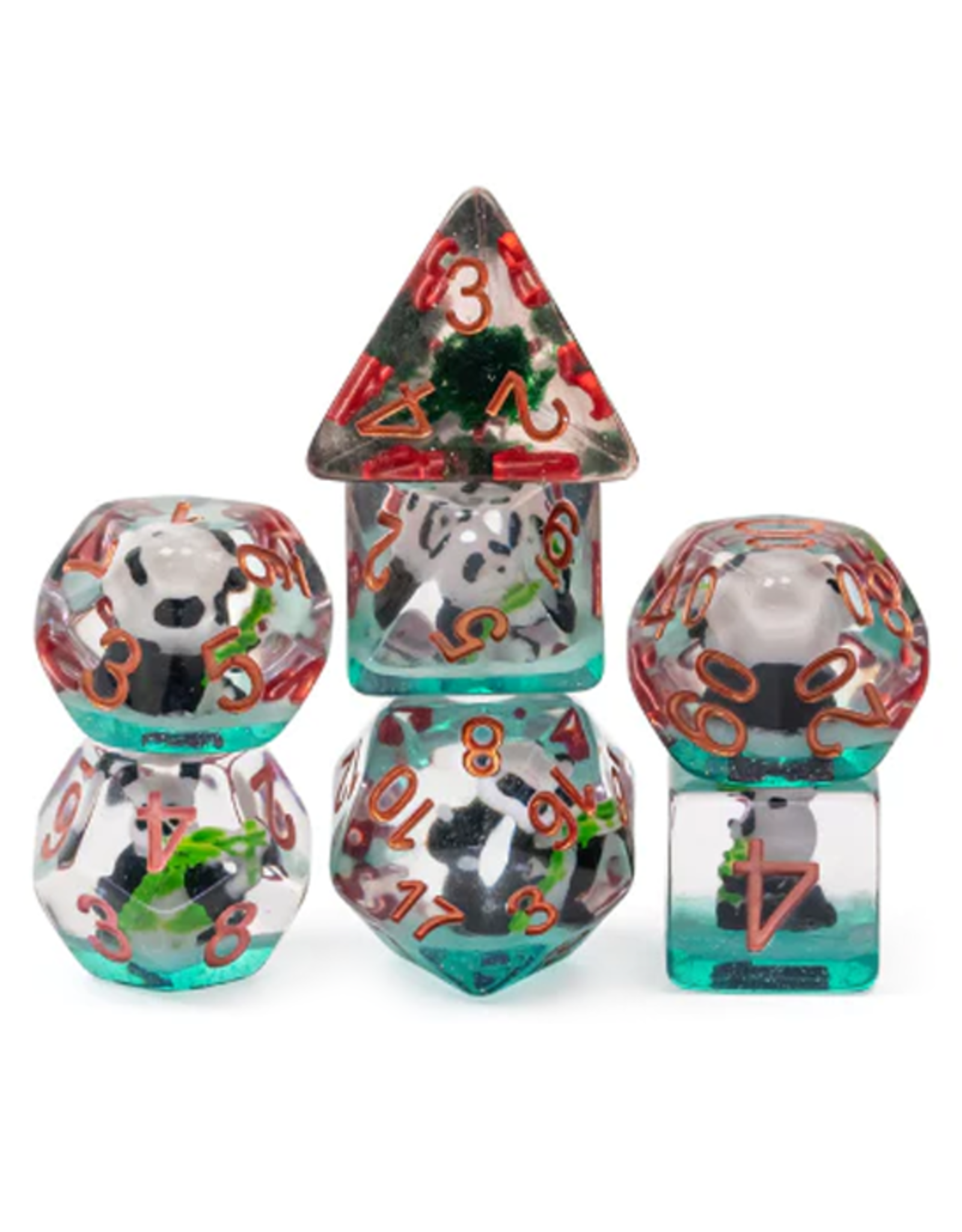 Foam Brain Games Foam Brain Games Poly 7 Set Panda in Bamboo TATE
