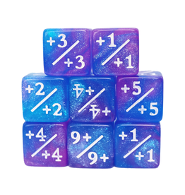 Foam Brain Games Foam Brain Games: Counters - +1/+1 - Glitter - Blue & Purple