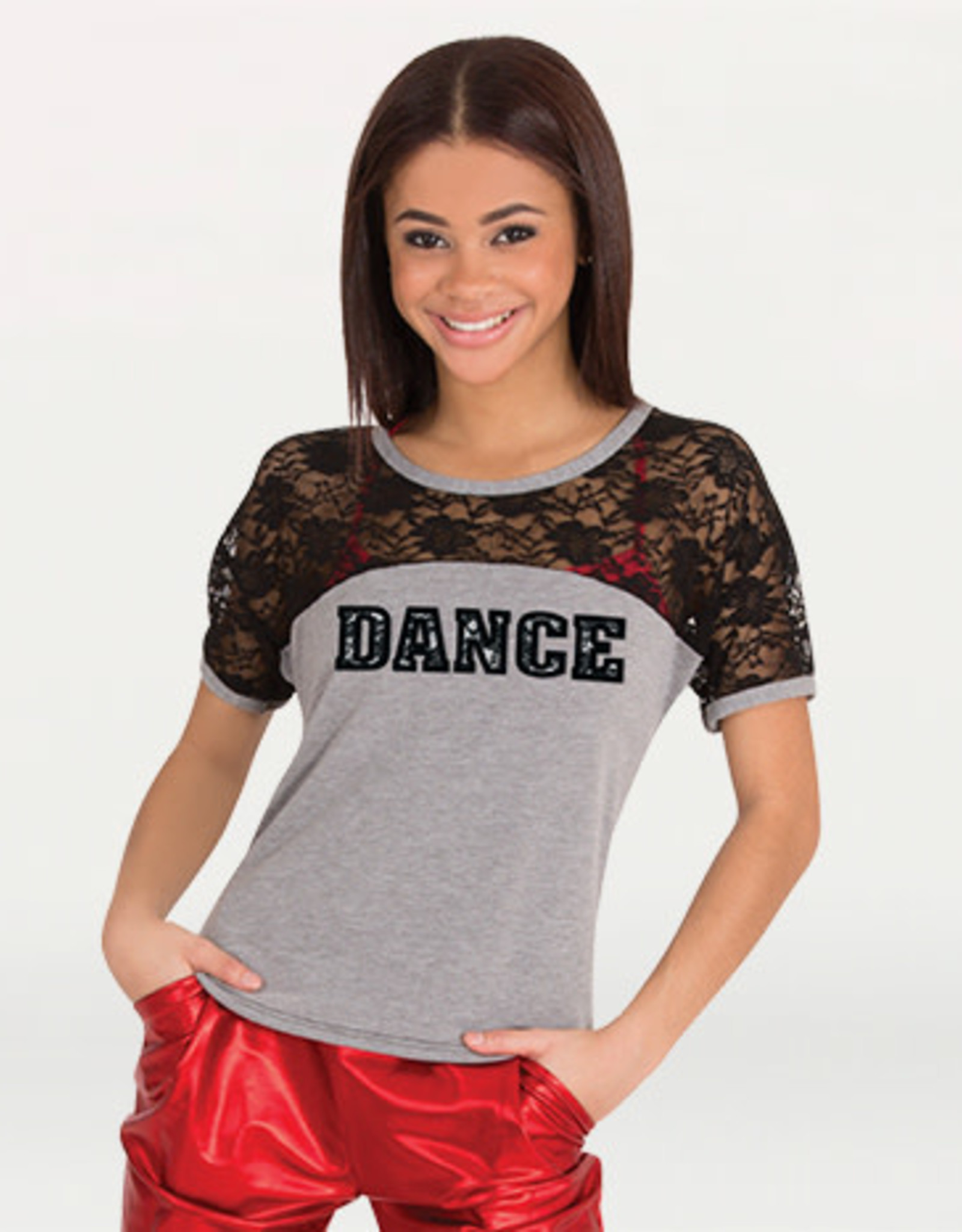 Body Wrappers / Angelo Luzio T-SHIRT DANCE DENTELLE AD