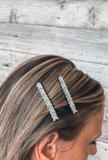 BARRETTES BRILLANTES argent