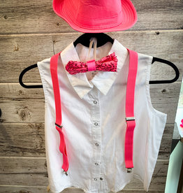 Chemise sans manche Avec Accesoires Rose ( Small)