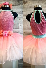 Costume rose avec paillette et tutu IC