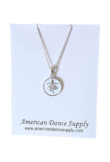 American Dance Supply COLLIER PETIT ROND BLANC