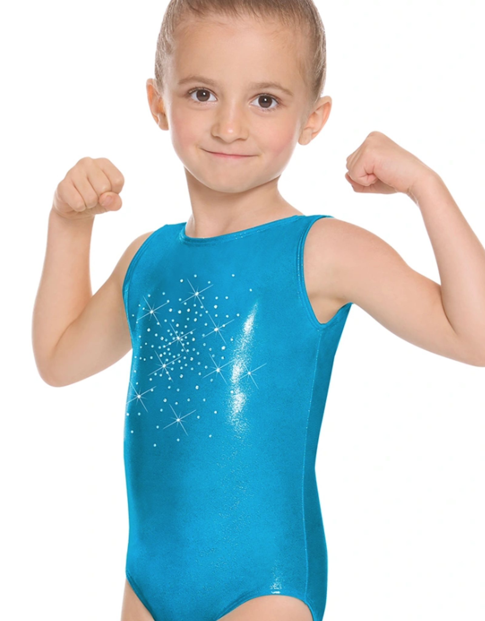 Eurotard MAILLOT DE GYM MÉTALLIQUE AVEC BRILLANTS