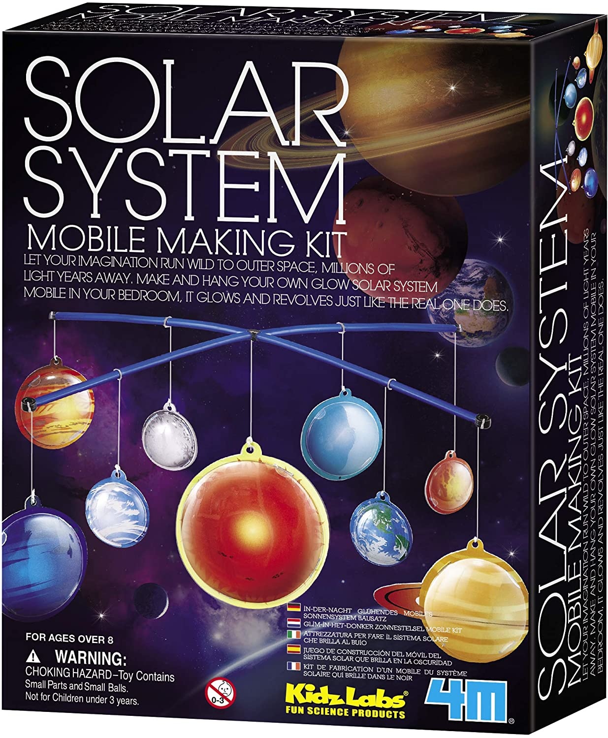 4m Glow In The Dark Solar System Mobile Making Kit Purple Me Green