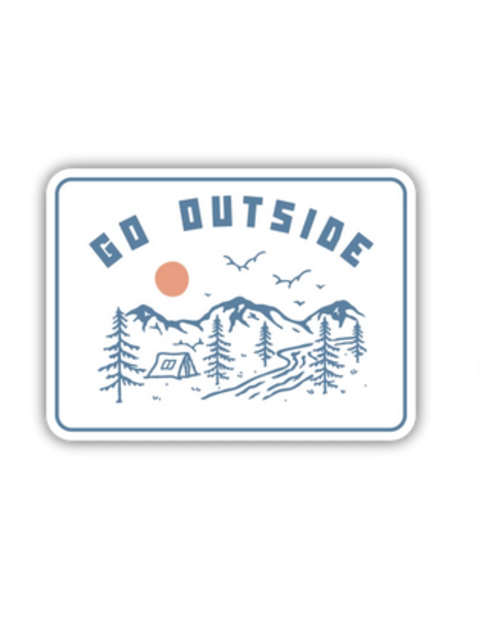 Go Outside Camp Scene Sticker