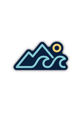 RCO Mountains Wave Sun Sticker