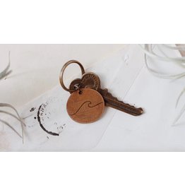 Traveling Penny Wave Keychain