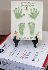Baby Print Kit, To make one ( only ), 9" x 7" (approx.)  Baby Print for Age 0 to 5 Months