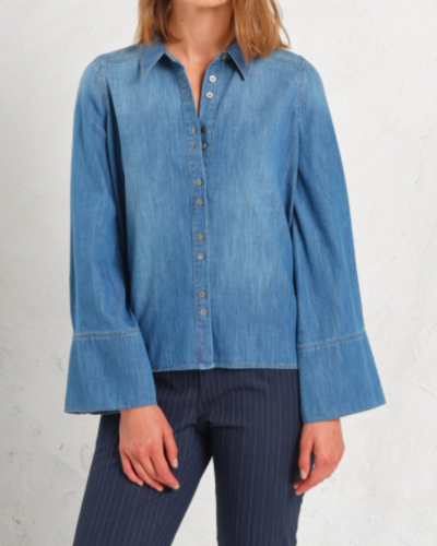 April 1st Original】Denim scallop shirts | www.carmenundmelanie.at