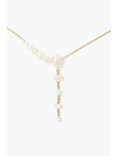 Chan Luu Graduated Gold Lariat Necklace