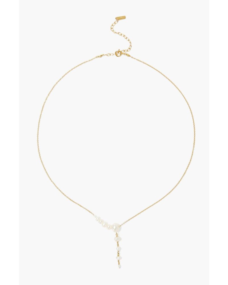 Chan Luu Graduated Gold Lariat Necklace