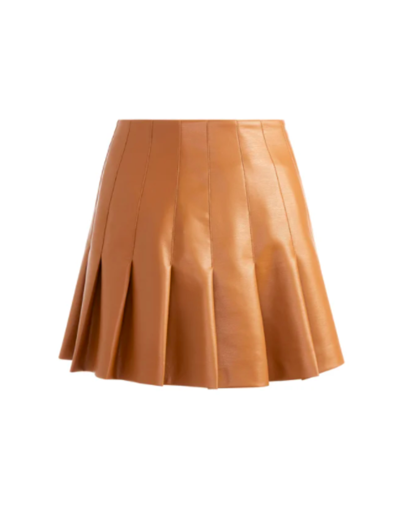 Alice + Olivia Carter Vegan Leather Mini Skirt