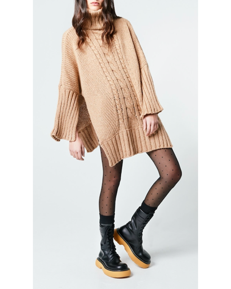 Turtleneck Blanket Sweater - Saffron Road