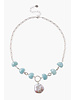 Chan Luu Aquamarine Pearl Luna Necklace