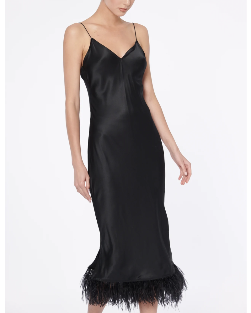 Cami NYC Raven Feather Dress