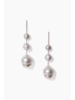 Chan Luu Silver-Dipped Pearl Cascade Earrings