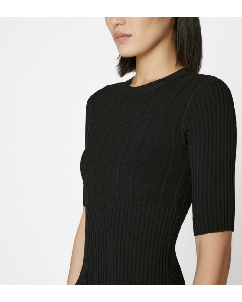 Frame Mixed Rib Sweater Dress