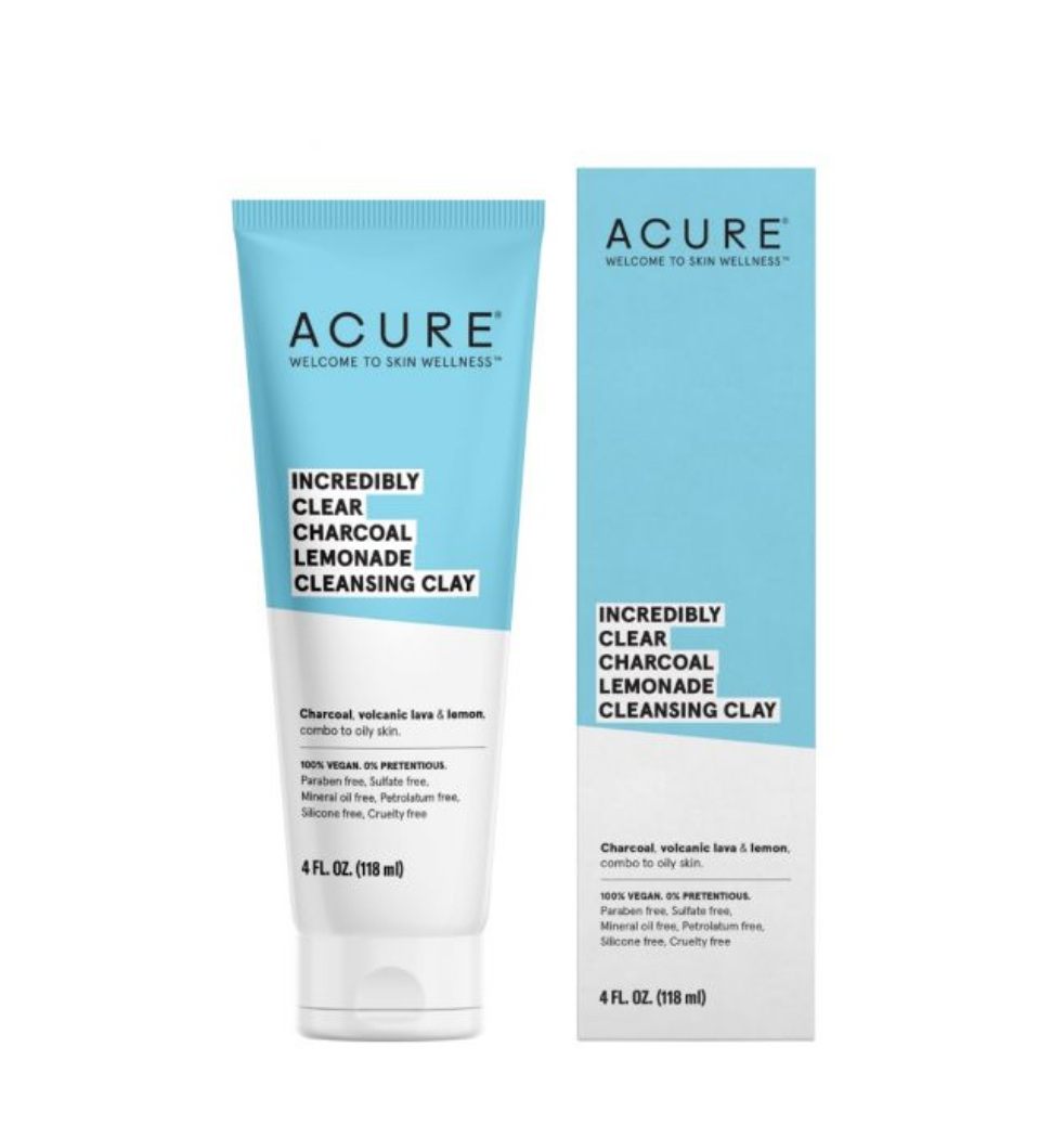 Acure Acure Incredibly Clear Charcoal Lemonade Cleansing Clay -118ml