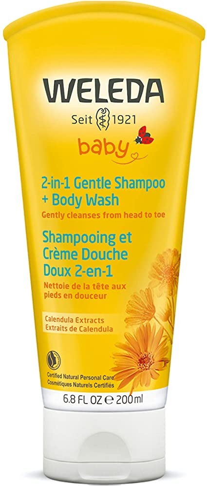 WELEDA Weleda Baby, 2-in-1 Gentle Shampoo + Body Wash, Calendula Formula - 200ml