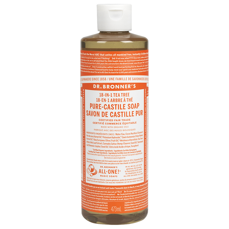 Dr.Bronner's Dr Bronner’s Pure Castile Soap , Tea Tree Scent , 473ml
