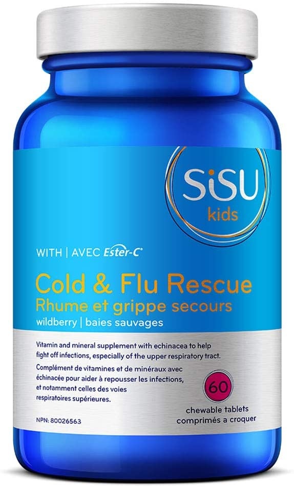 Sisu Sisu Kids Cold And Flu Rescue with ester-C - Wildberry (60 chewable tablets)