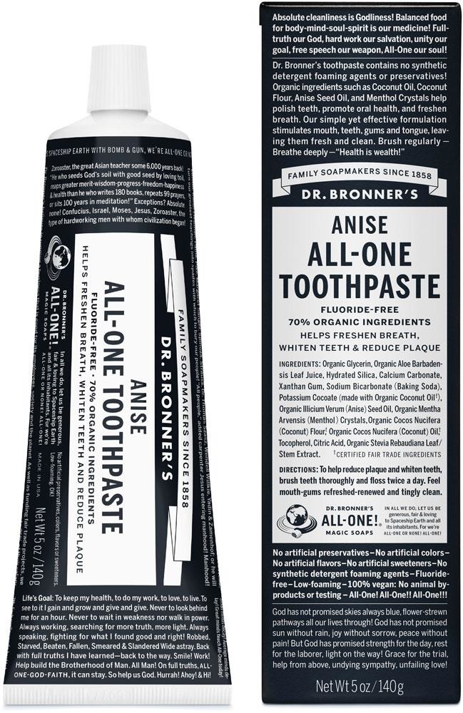 dr bronner's anise toothpaste