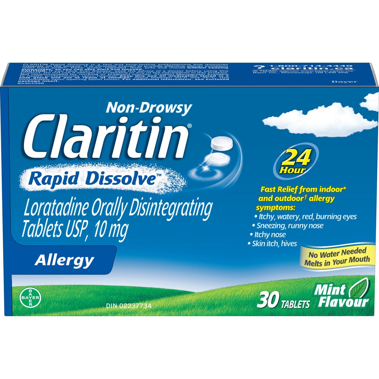 Claritin allergy 10mg dissolution rapide , 30 comprimés