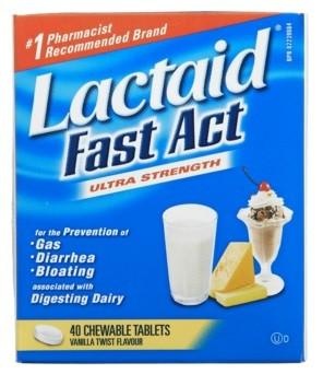 Lactaid Lactaid Comprimés à croquer Fast Act (40)