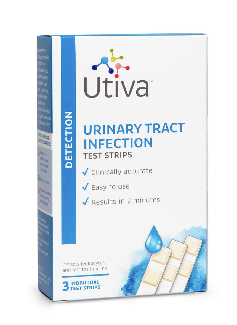 Utiva Utiva Urinary Tract Infection Test Strips (3 individual test strips)