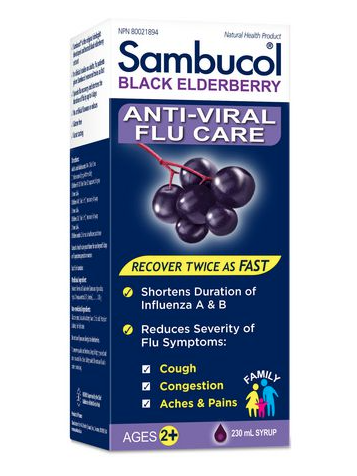 Sambucol Sambucol Black Elderberry Anti-Viral Flu Care , 230ml