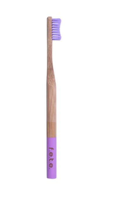 F.E.T.E (From earth to earth) F.E.T.E Bamboo Toothbrush , (Light Purple) Soft