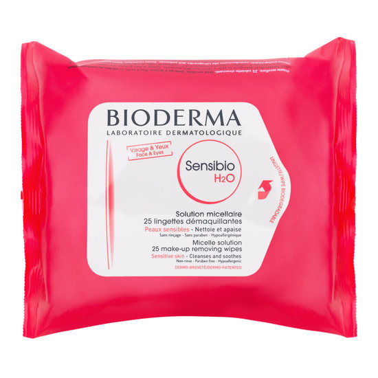 Bioderma Bioderma - Sensibio H20 Solution Micellaire , 25 lingettes démaquillantes (peaux sensibles)