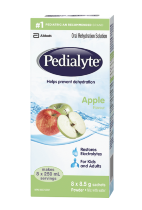 Pedialyte Apple Oral Rehyd 8un Pharmacie Westmount