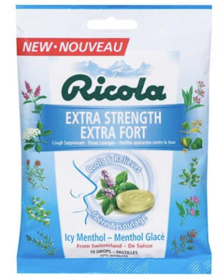 Ricola - Menthol Glacé/Extra Fort