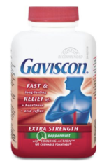 Gaviscon- Extra Strength  Peppermint (60 chewables)