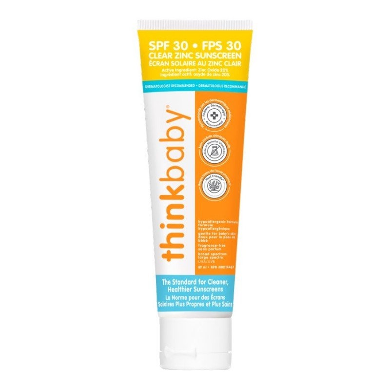 ThinkBaby ThinkBaby Clear Zinc Sunscreen 30SPF (3oz)