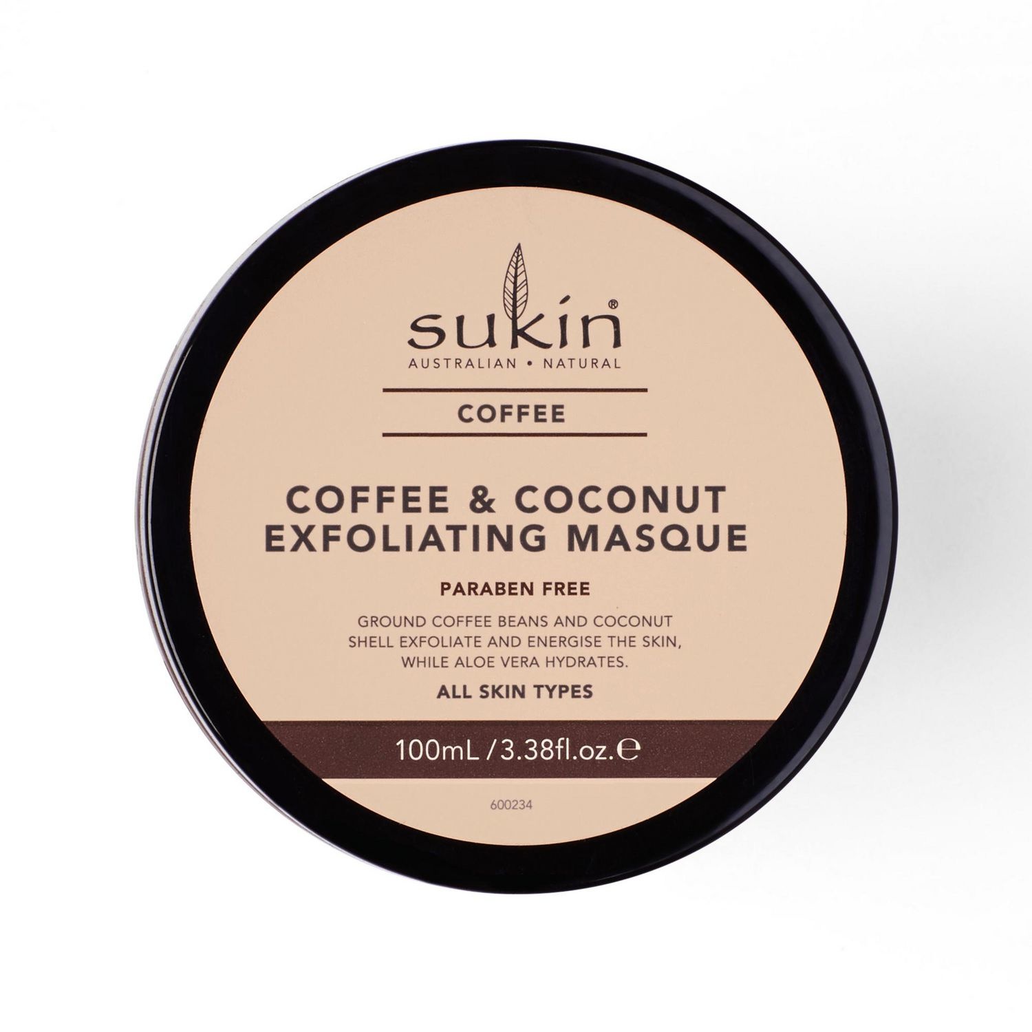 Sukin Coffee Coconut Exfoliating Masque 100ml Pharmacie Westmount