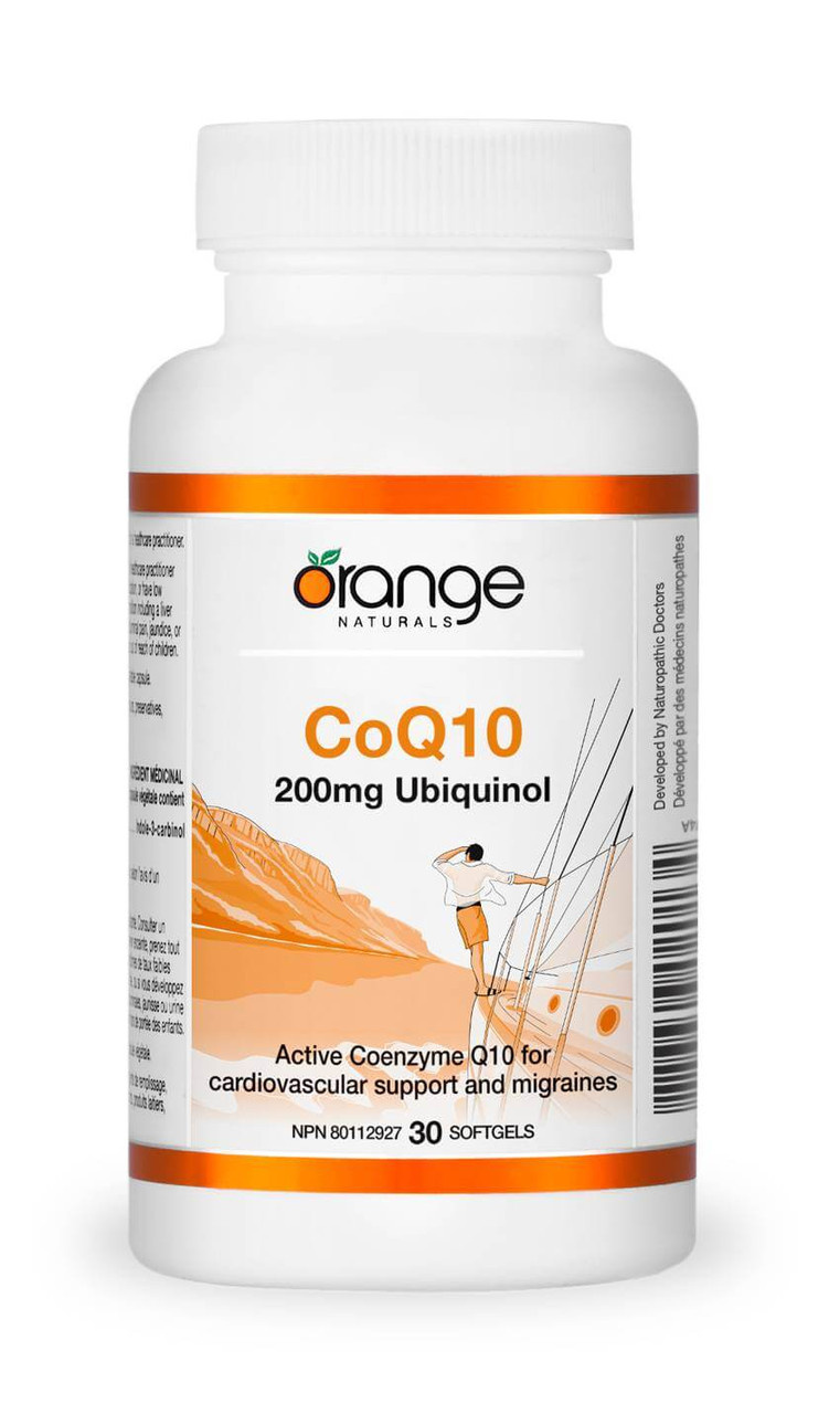 Orange Naturals Orange CoQ10 200mg. Ubiquinol