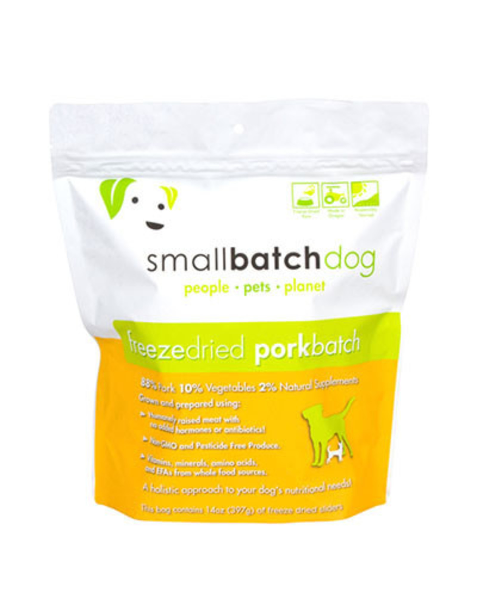 Smallbatch SMALLBATCH DOG FREEZE DRIED PORK SLIDERS 14OZ