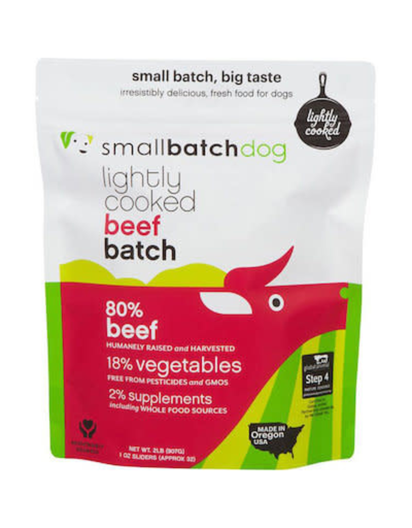 Smallbatch SMALLBATCH DOG FROZEN LIGHTLY COOKED BEEF