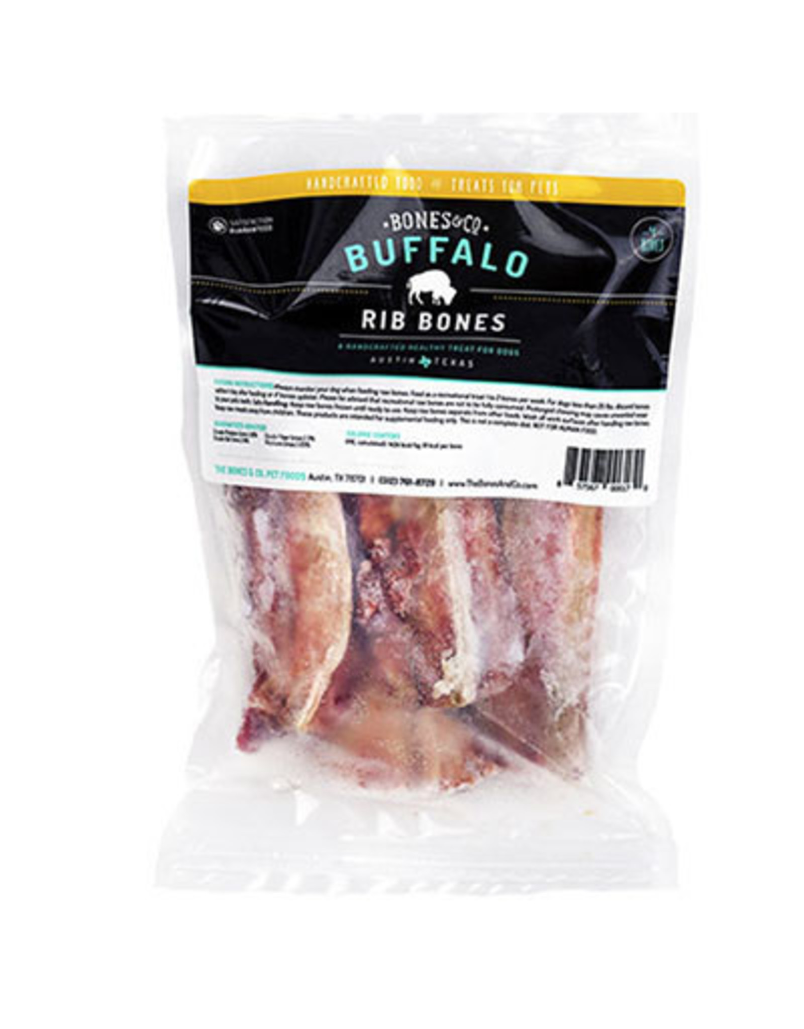 The Bones & Co. THE BONES & CO. DOG BUFFALO RIB BONES 4-COUNT