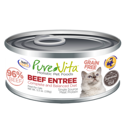 NutriSource Pet Foods PUREVITA CAT BEEF ENTRÉE 5.5OZ