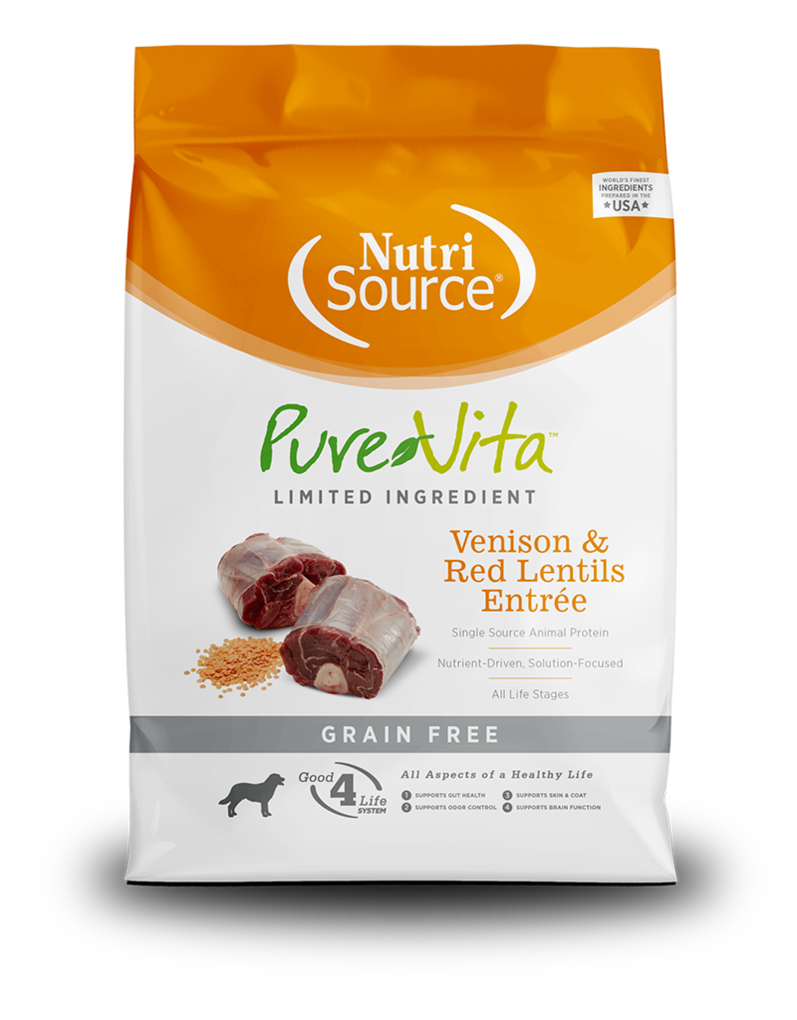 NutriSource Pet Foods PUREVITA DOG VENISON & RED LENTILS ENTRÉE