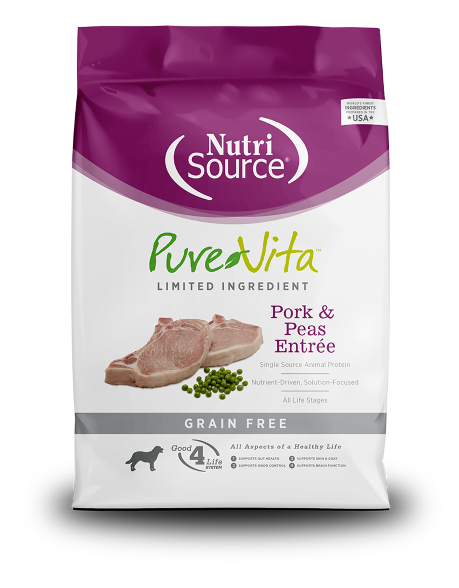 NutriSource Pet Foods PUREVITA DOG PORK & PEAS ENTRÉE