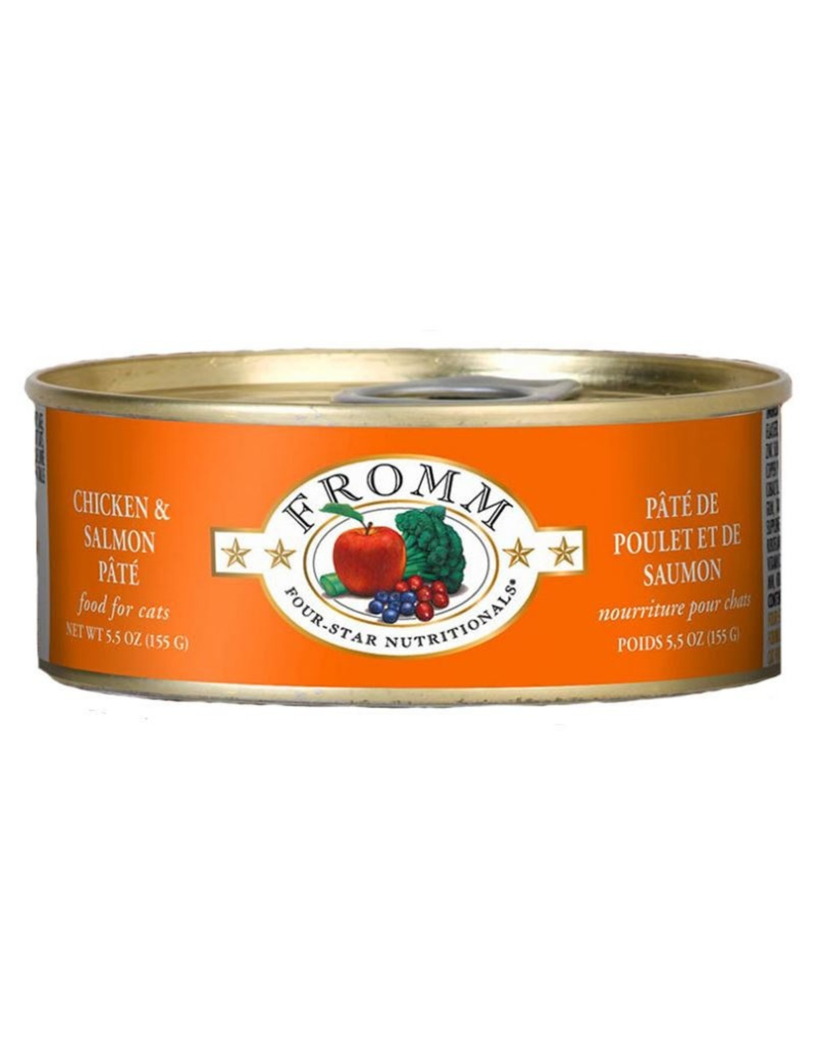 Fromm Family Pet Food FROMM CAT FOUR-STAR NUTRITIONALS CHICKEN & SALMON PÂTÉ 5.5OZ