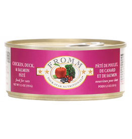 Fromm Family Pet Food FROMM CAT FOUR-STAR NUTRITIONALS CHICKEN, DUCK & SALMON PÂTÉ 5.5OZ