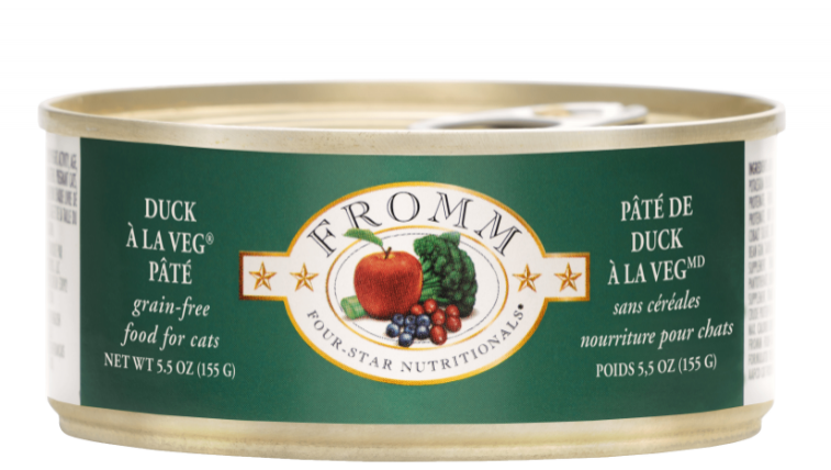 FROMM CAT FOUR-STAR NUTRITIONALS DUCK À LA VEG PÂTÉ